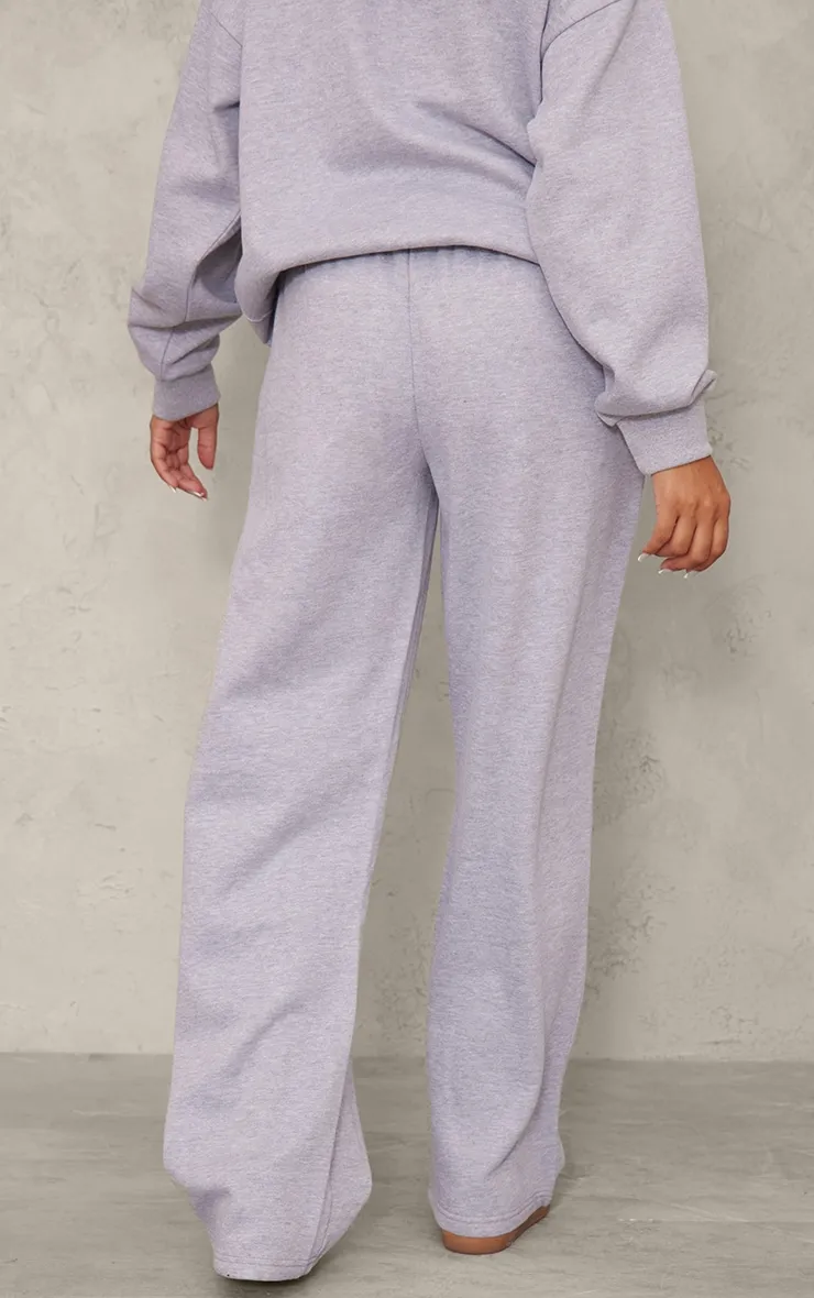 Maternity Grey Marl Mama Printed Wide Leg Joggers sold by Pretty Little Thing product image thumbnail 3