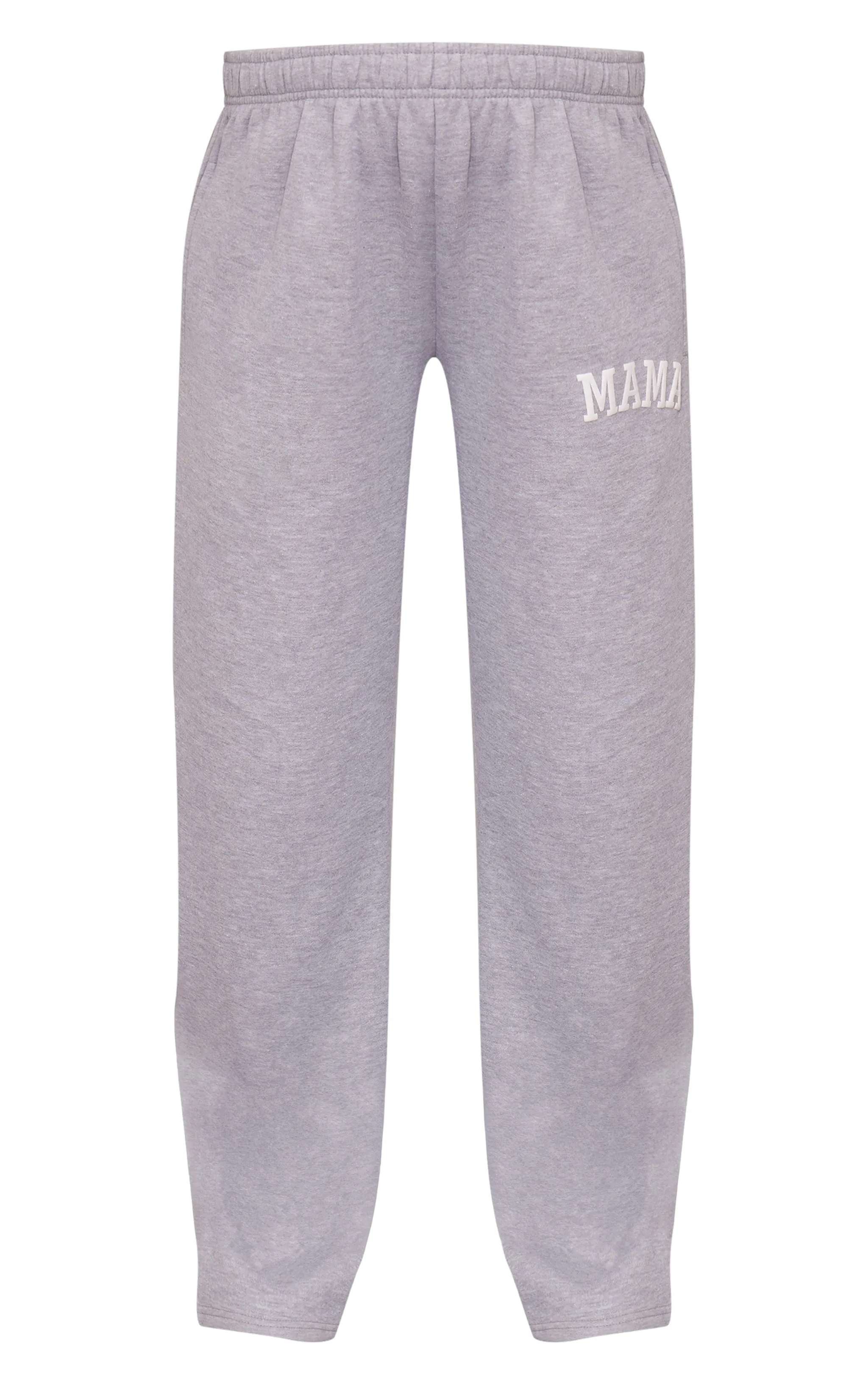 Maternity Grey Marl Mama Printed Wide Leg Joggers sold by Pretty Little Thing product image thumbnail 5