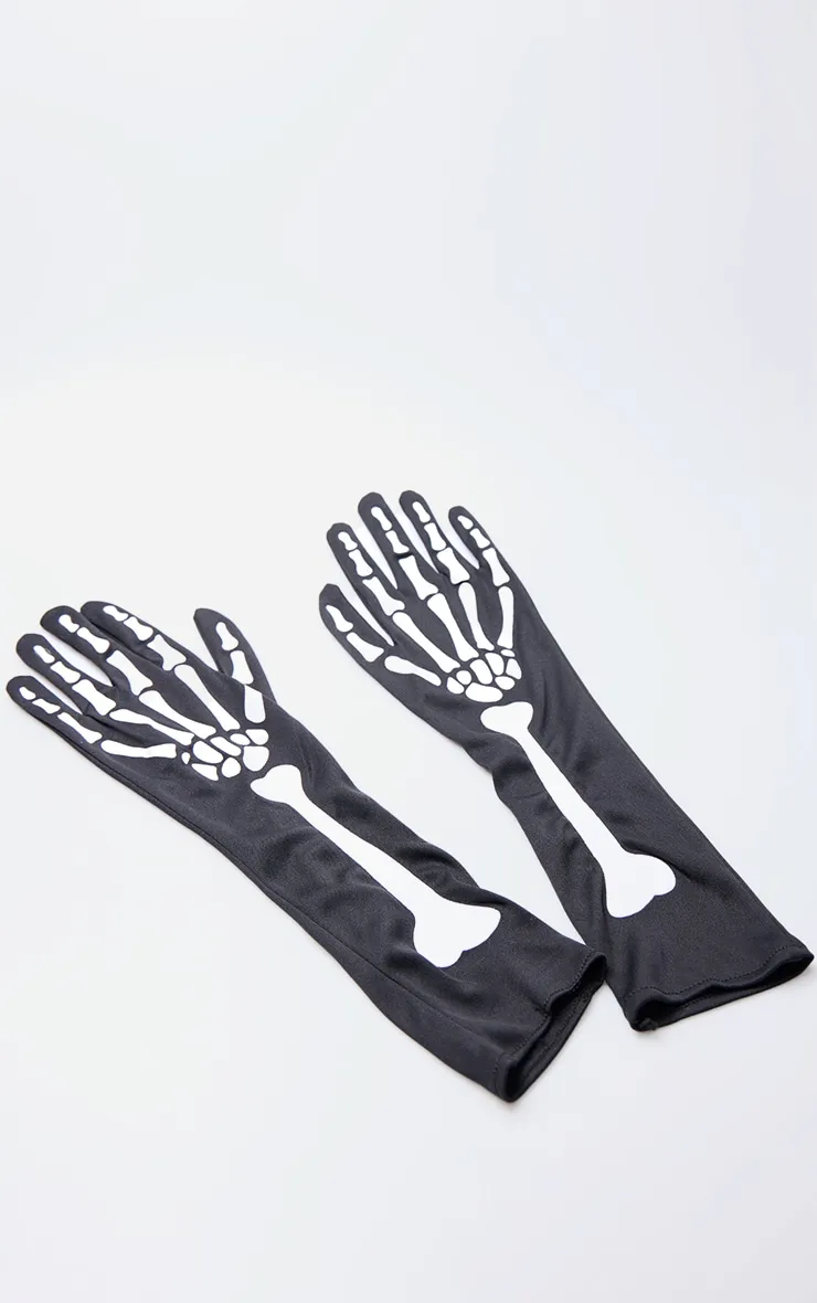 Black Skeleton Gloves sold by Pretty Little Thing product image thumbnail 2