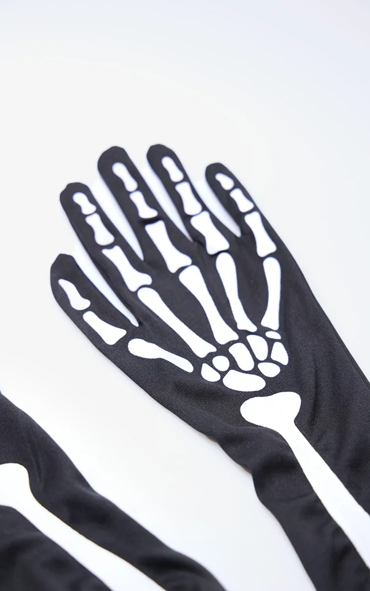 Black Skeleton Gloves sold by Pretty Little Thing product image thumbnail 3