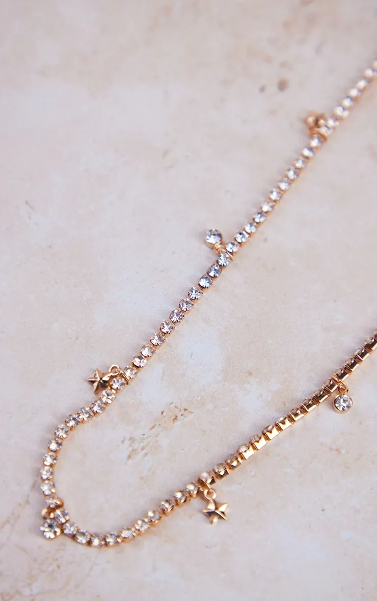 Gold Star Jewelled Sunglasses Chain sold by Pretty Little Thing product image thumbnail 2