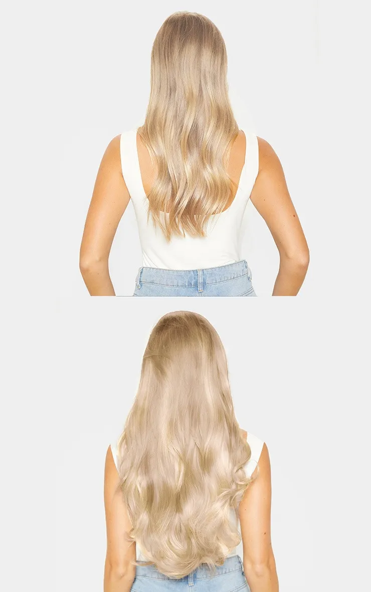 LullaBellz 22" 5 Piece Blow Dry Clip In Hair Extensions California Blonde sold by Pretty Little Thing product image thumbnail 3