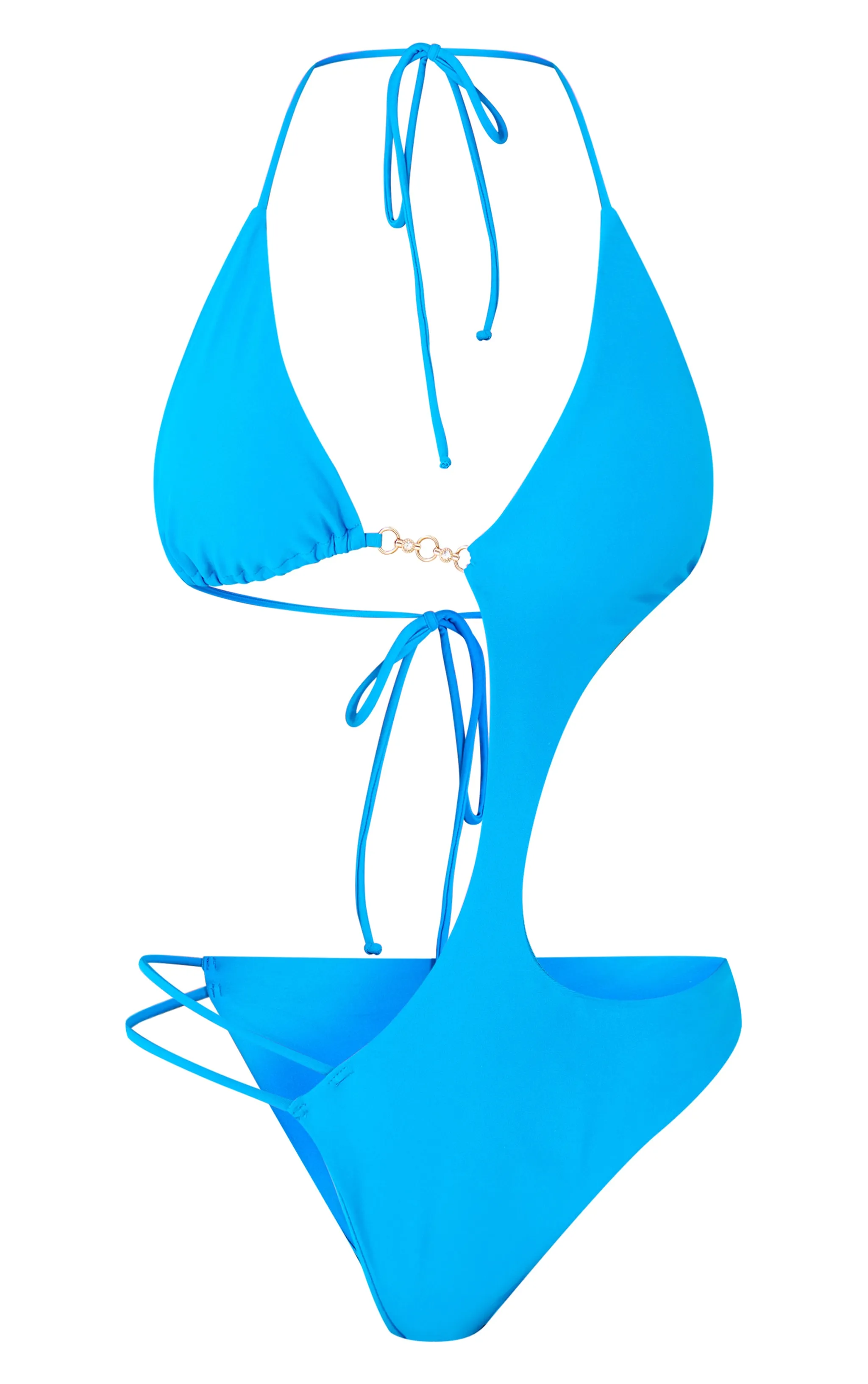 Blue Cut Out Diamante Trim Swimsuit sold by Pretty Little Thing product image thumbnail 5