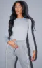 Tall Grey Marl Basic Long Sleeve Top sold by Pretty Little Thing