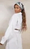White Linen Feel Button Front Cropped Shirt sold by Pretty Little Thing
