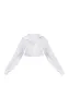 White Linen Feel Button Front Cropped Shirt sold by Pretty Little Thing