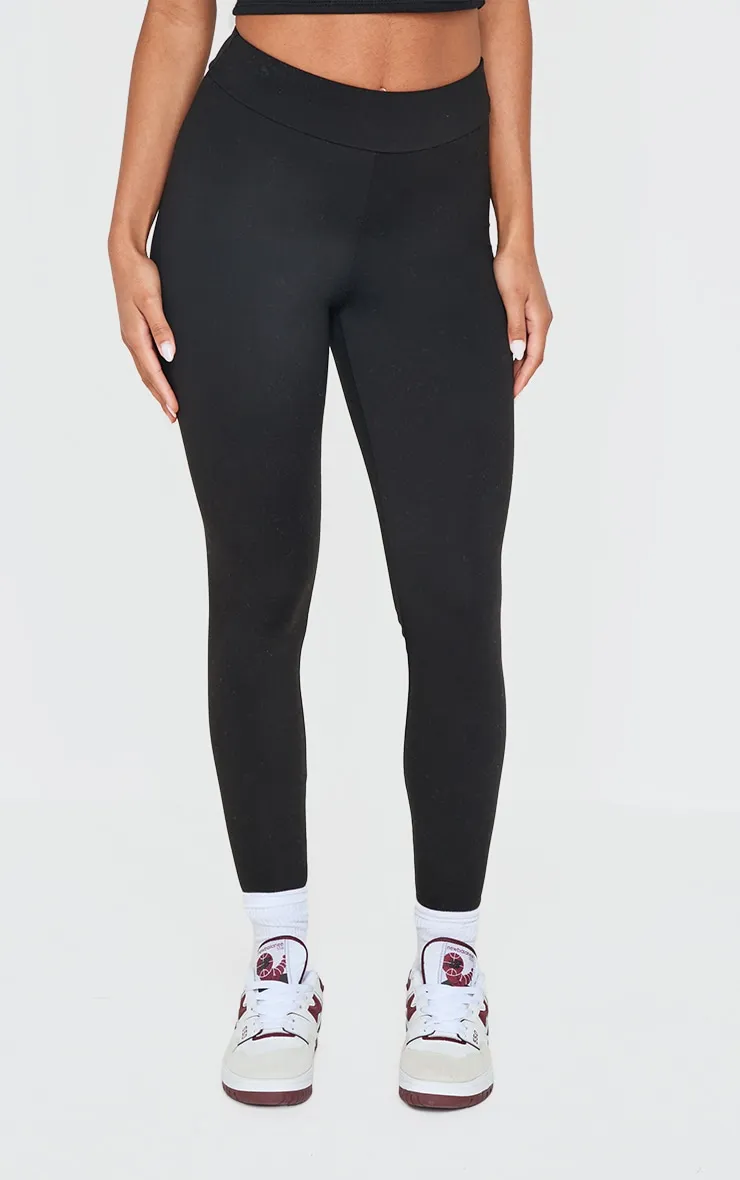 Black Brushed Sculpt Ruched Bum High Waist Sport Leggings sold by Pretty Little Thing product image thumbnail 2