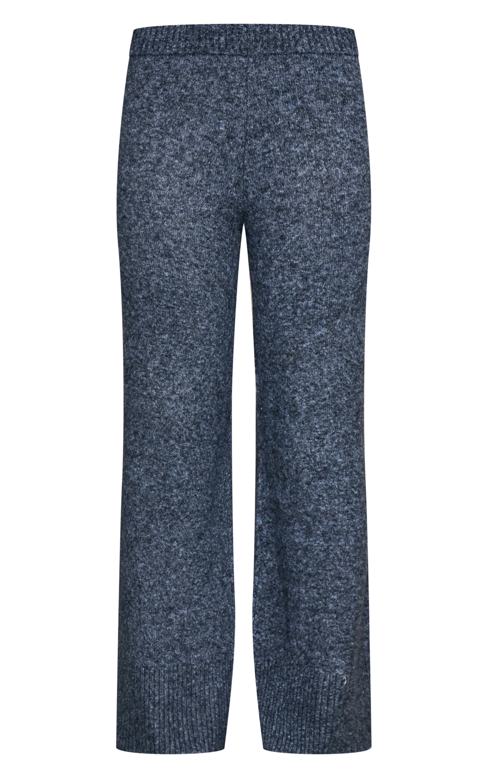 Charcoal Blue Luxe Knit Wide Leg Trousers sold by Pretty Little Thing product image thumbnail 5
