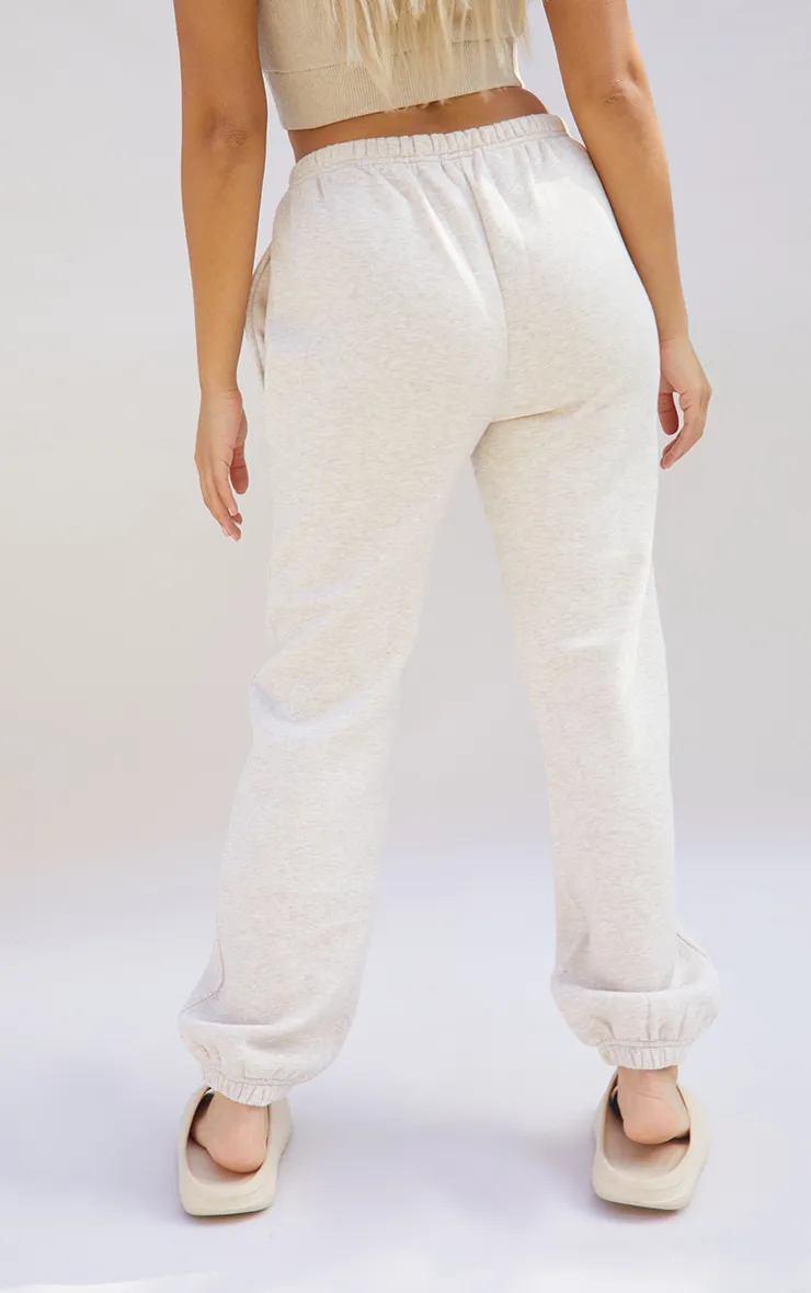Petite Light Grey Oatmeal Basic Cuffed Hem Joggers sold by Pretty Little Thing product image thumbnail 3