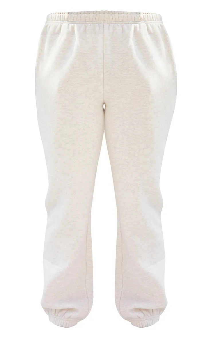 Petite Light Grey Oatmeal Basic Cuffed Hem Joggers sold by Pretty Little Thing product image thumbnail 5