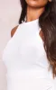 Maternity White Rib Racer Neck Vest sold by Pretty Little Thing