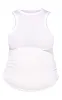 Maternity White Rib Racer Neck Vest sold by Pretty Little Thing