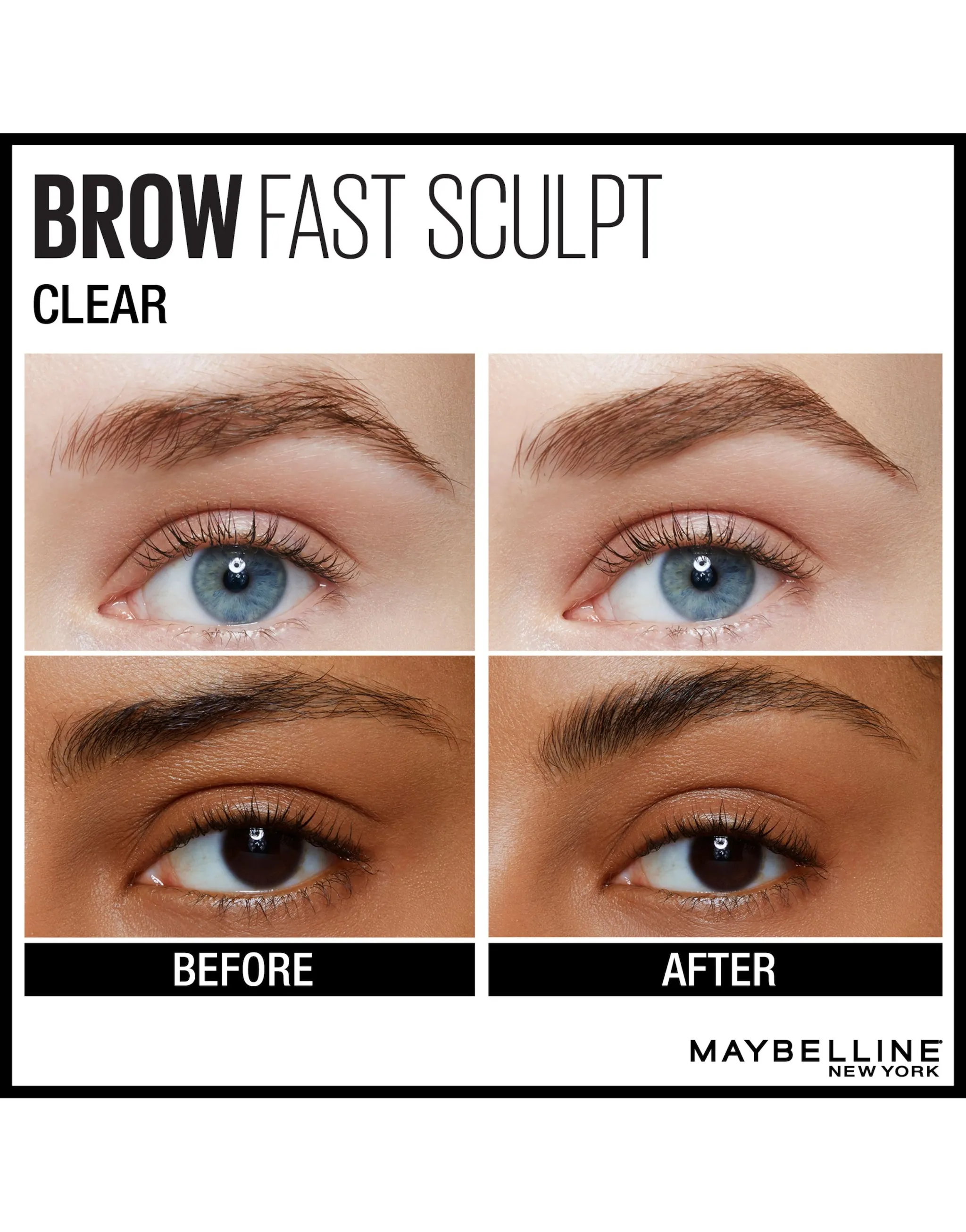 Maybelline Brow Fast Sculpt Eyebrow Gel 10 Clear sold by Pretty Little Thing product image thumbnail 2