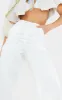 White Satin High Waisted Trousers sold by Pretty Little Thing