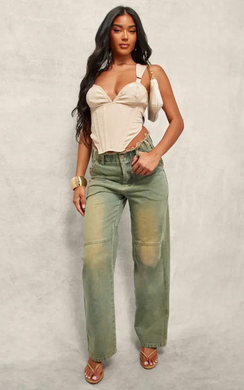 Vintage Raw Edge Waistband Boyfriend Jeans sold by Pretty Little Thing