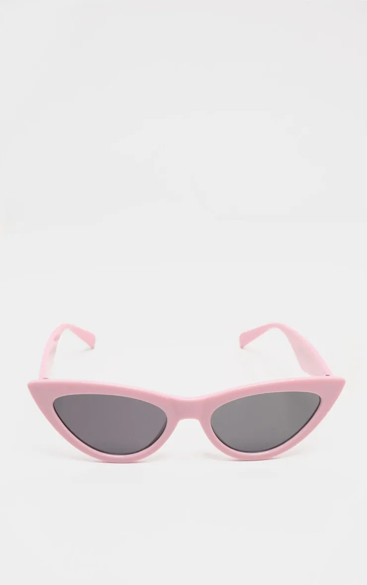 Pale Pink Retro Cat Eye Sunglasses sold by Pretty Little Thing product image thumbnail 2