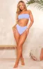 Dark Lilac Bandeau Bikini Top sold by Pretty Little Thing
