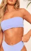 Dark Lilac Bandeau Bikini Top sold by Pretty Little Thing