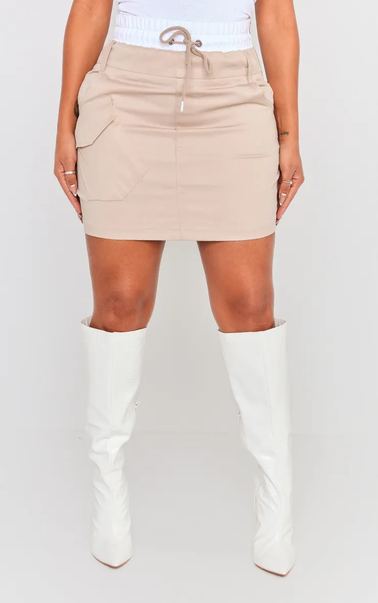 Shape Stone Boxer Waistband Detail Mini Skirt sold by Pretty Little Thing product image thumbnail 2