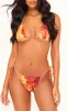 Red Leopard Printed Tie Side Bikini Bottoms sold by Pretty Little Thing