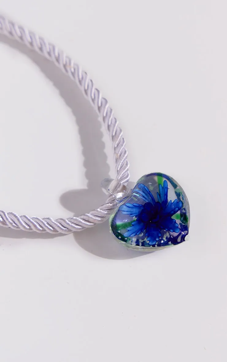 Blue Swirl Heart Necklace sold by Pretty Little Thing product image thumbnail 3