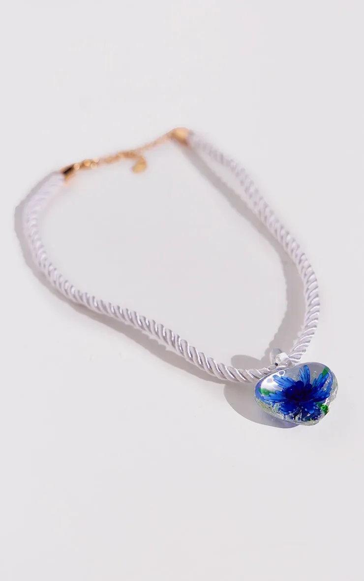 Blue Swirl Heart Necklace sold by Pretty Little Thing product image thumbnail 4