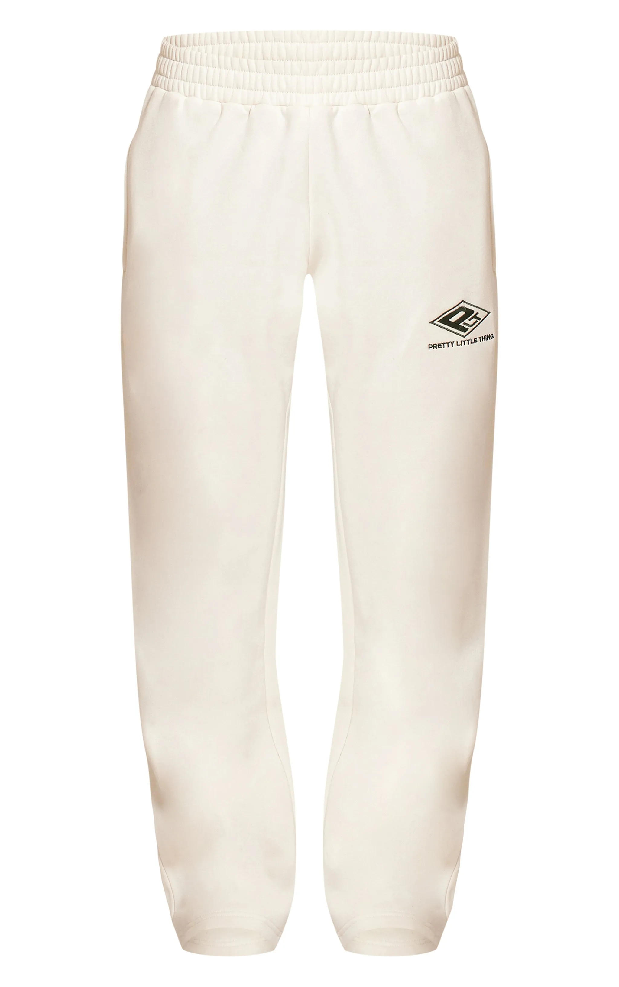 PRETTYLITTLETHING Grey Marl Embroidered Straight Leg Joggers sold by Pretty Little Thing product image thumbnail 5