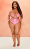 Plus Hot Pink High Waisted Bikini Bottoms sold by Pretty Little Thing