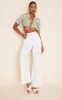 Real Leather White Square Toe Twisted Knot Mule Sandals sold by Pretty Little Thing