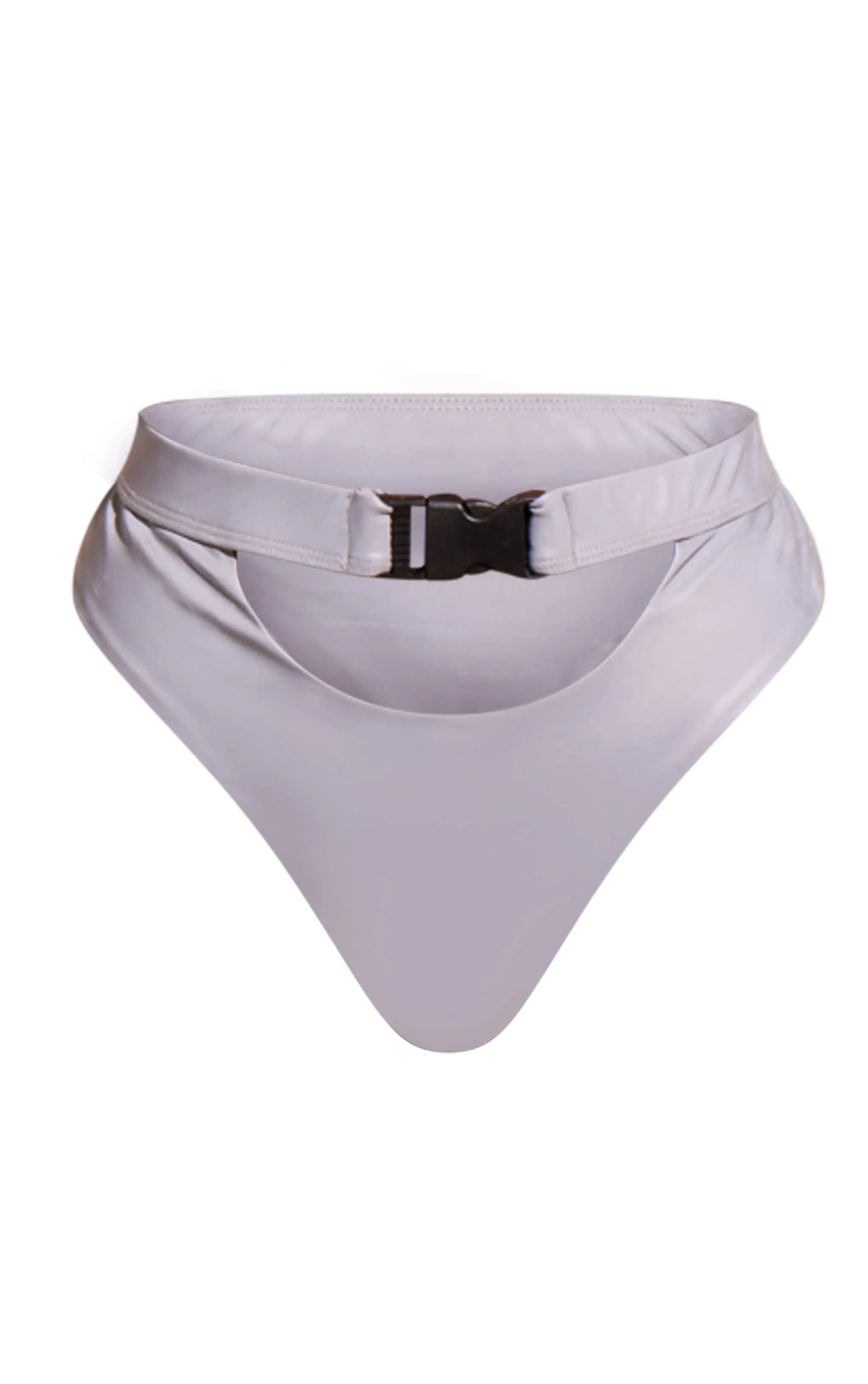 Silver Reflective Buckle Waist Bikini Bottoms sold by Pretty Little Thing product image thumbnail 5
