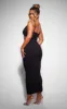 Shape Black Stretch Woven One Shoulder Cut Out Midaxi Dress sold by Pretty Little Thing