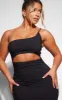 Shape Black Stretch Woven One Shoulder Cut Out Midaxi Dress sold by Pretty Little Thing