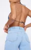 Light Blue Wash Loose Fit Boyfriend Denim Short sold by Pretty Little Thing