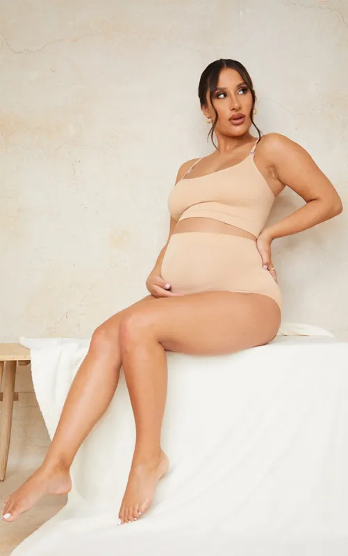 Maternity Camel Nursing Bra made by Pretty Little Thing