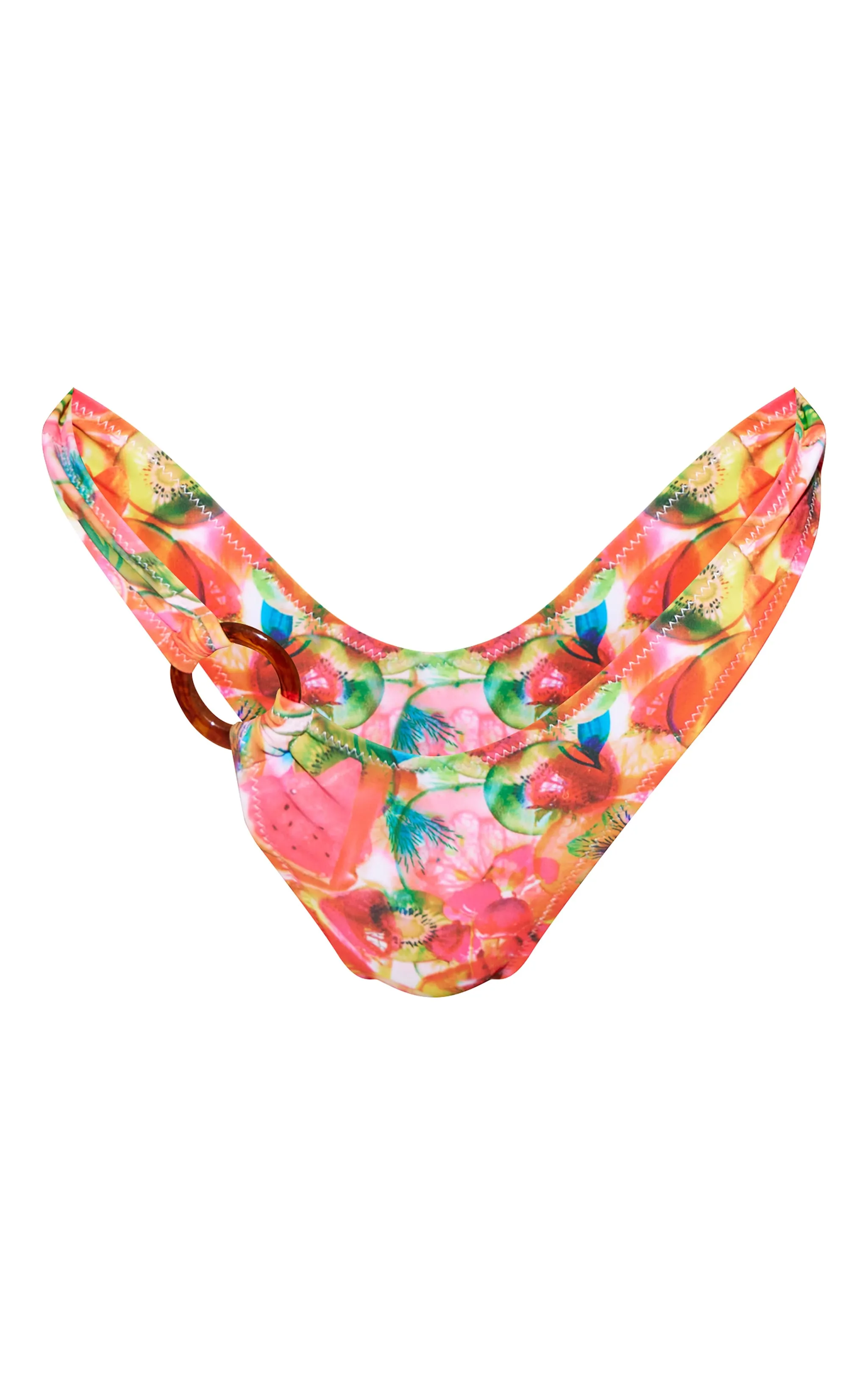 Multi Blurred Fruit Print O Ring Bikini Bottoms sold by Pretty Little Thing product image thumbnail 5