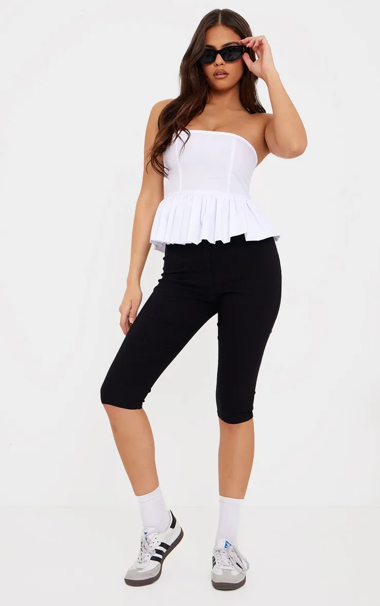 Eternal White Cotton Ruffle Bandeau Top sold by Pretty Little Thing product image thumbnail 3