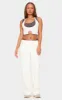 Petite Cream Contrast Detail Crop Top sold by Pretty Little Thing
