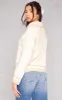 Oatmeal Soft Knit Varsity V Neck Jumper sold by Pretty Little Thing