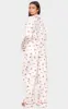 Cream Teddy Print Satin Long Pj Set sold by Pretty Little Thing