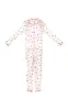 Cream Teddy Print Satin Long Pj Set sold by Pretty Little Thing