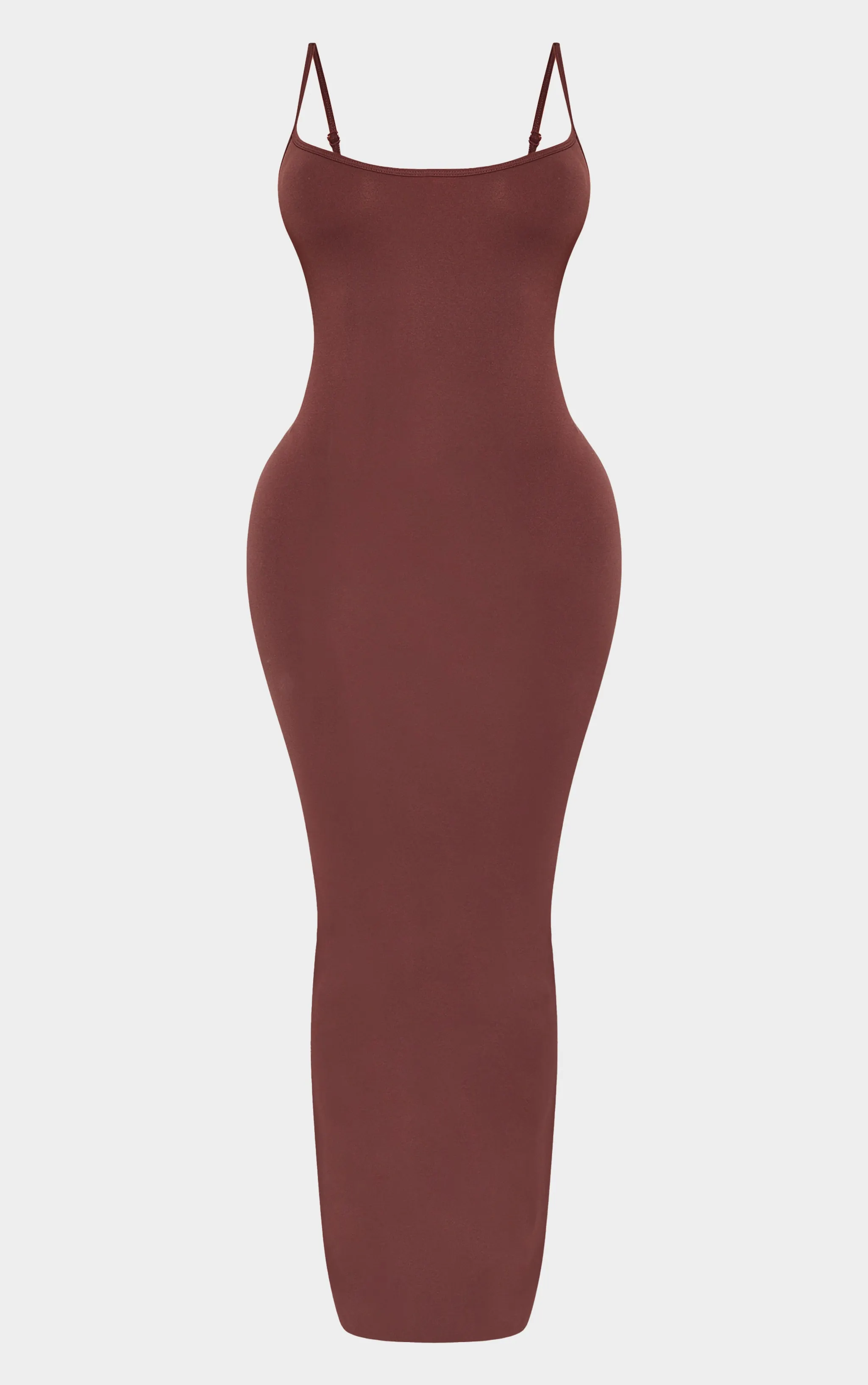 Shape Brown Stretch Seamless Strappy Maxi Dress sold by Pretty Little Thing product image thumbnail 5