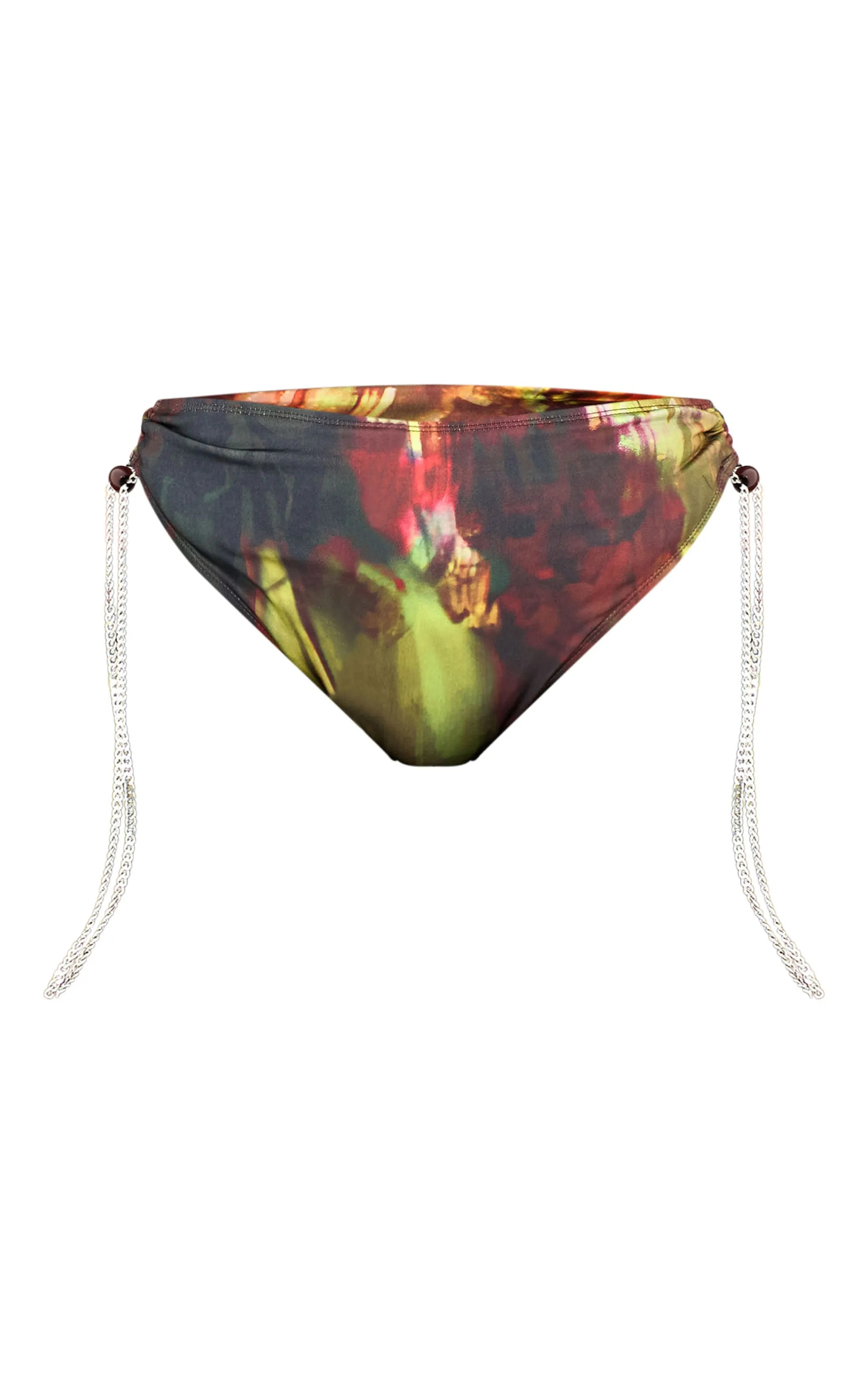 Plus Multi Abstract Print Chain Side High Leg Bikini Bottoms sold by Pretty Little Thing product image thumbnail 5