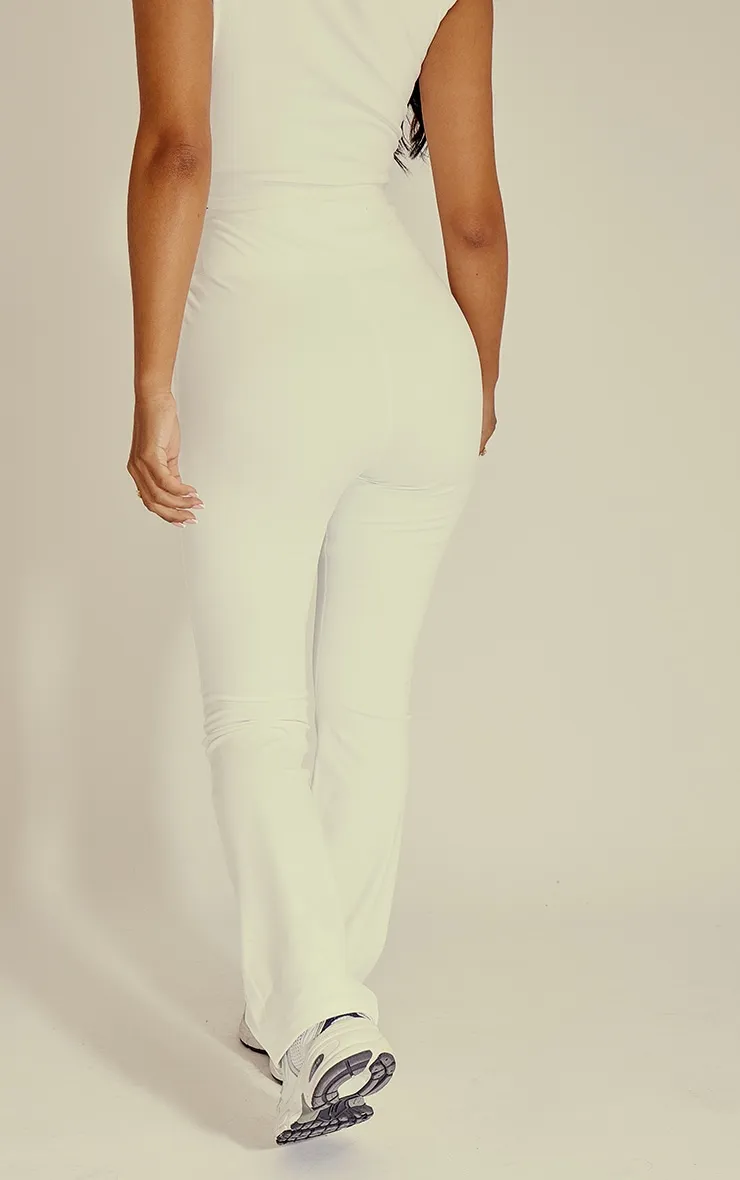 Petite White Contour Sculpt Flared Trousers sold by Pretty Little Thing product image thumbnail 3