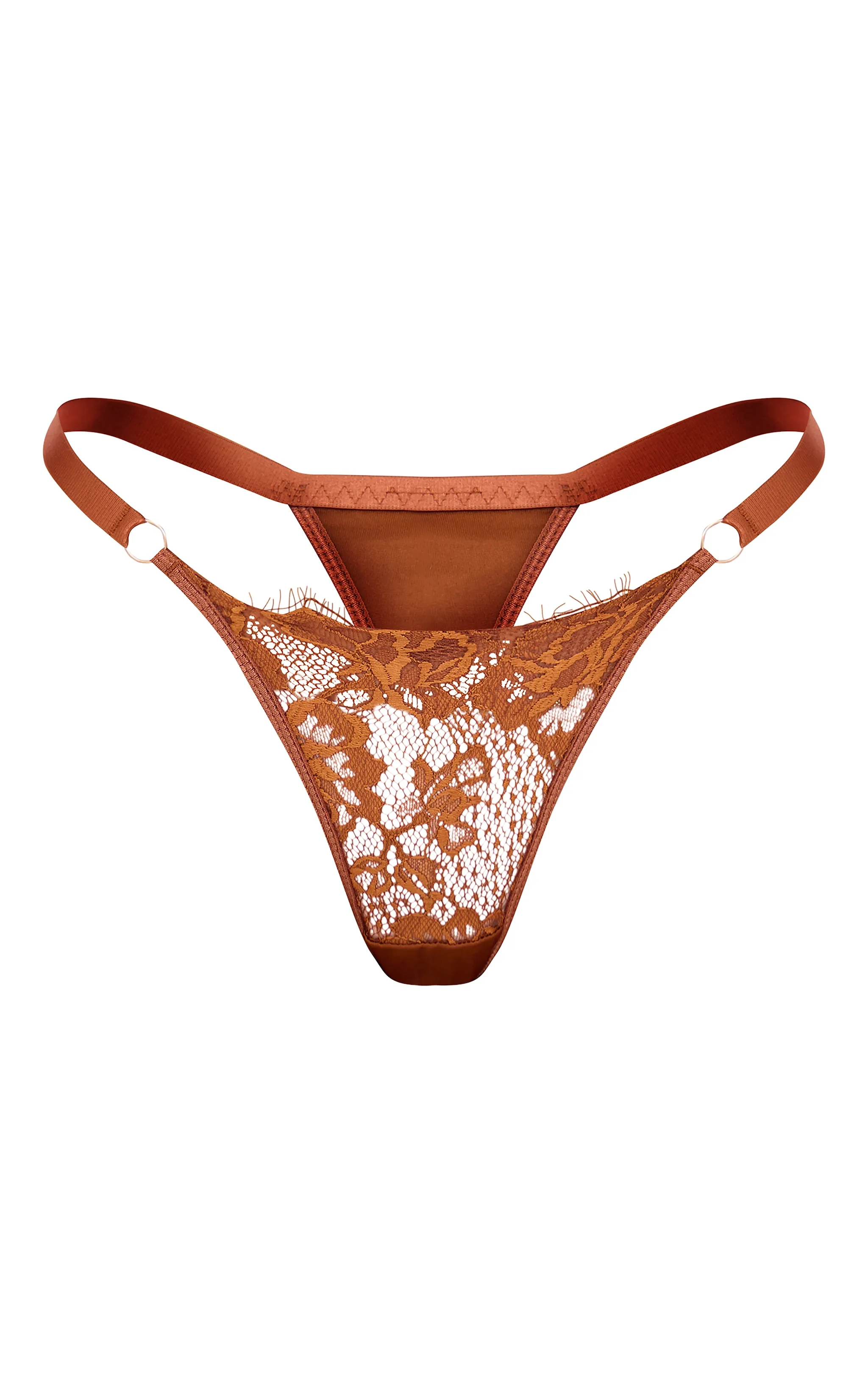Brown Eyelash Lace Thong sold by Pretty Little Thing product image thumbnail 5