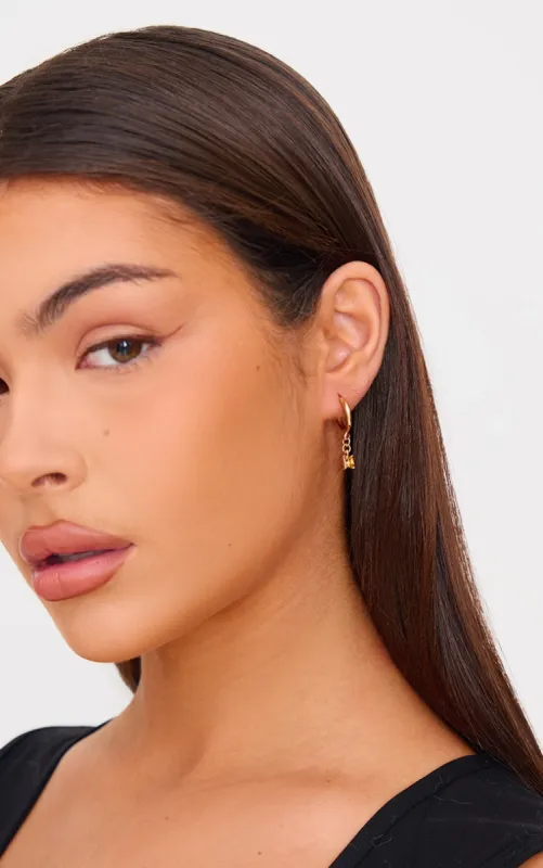 Gold Resin & Jewel Detail Multipack Earrings sold by Pretty Little Thing