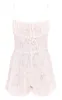 White Floral Lace Strappy Floaty Playsuit sold by Pretty Little Thing