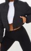 Black Cropped Peach Skin Bubble Puffer Jacket sold by Pretty Little Thing