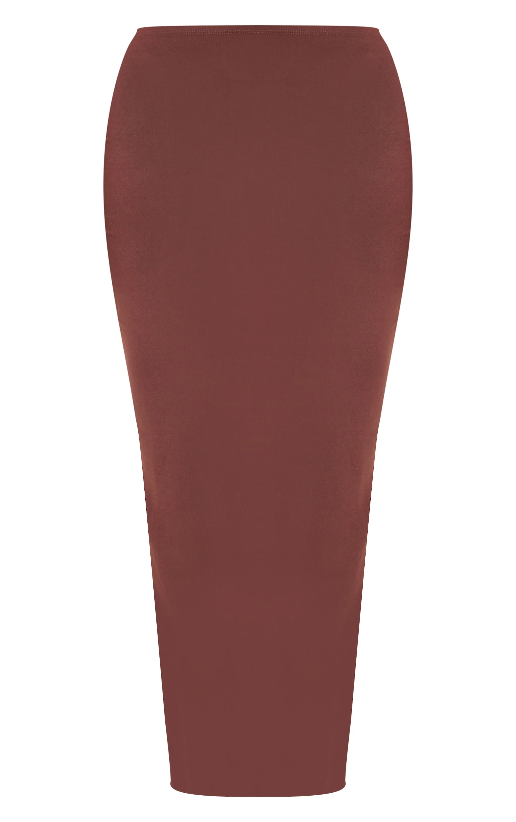 Shape Brown Sculpted Low Rise Maxi Skirt sold by Pretty Little Thing product image thumbnail 5