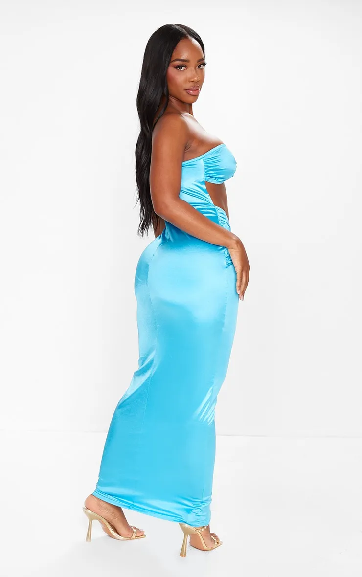 Shape Aqua Shine Cut Out Ring Detail Maxi Dress sold by Pretty Little Thing product image thumbnail 2