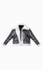 Black Faux Fur Lined Faux Leather Buckled Aviator Jacket sold by Pretty Little Thing